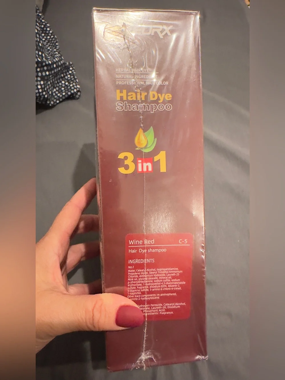 Leorx 3-in-1 Herbal Hair Dye Shampoo